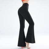 Pants High Elastic Yoga Pants Flared Pants