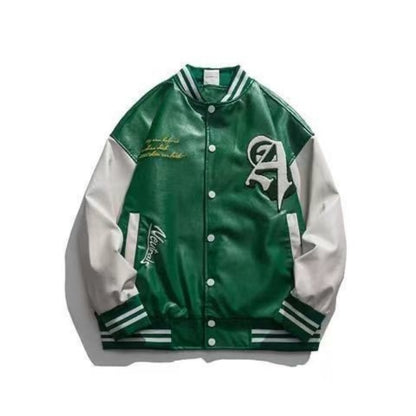 Vintage Y2K American Retro Street Letter Jacket For Men