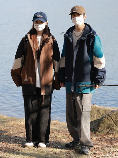 2024 neue Frühjahr männer Casual Jacken Koreanische Mode Übergroßen Unisex Windjacke