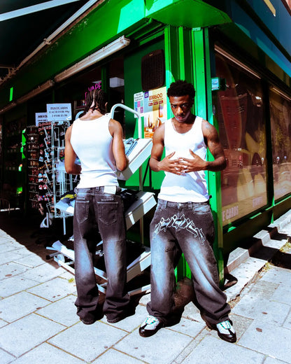 Hip Hop Straight Wide Leg Pants