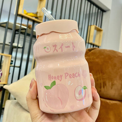 Mugs Cartoon Pictures Water Cup Bottle Girls Children