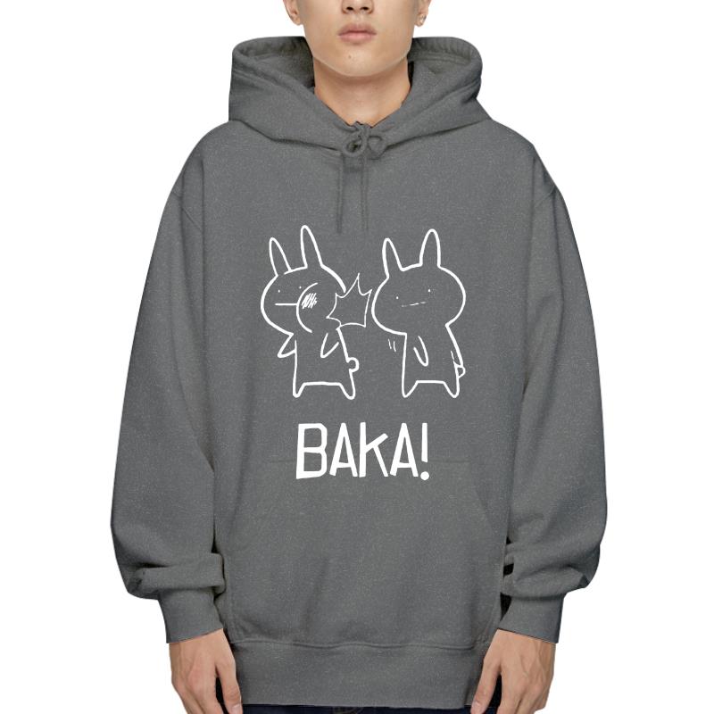 Men Hoodies Fleece Baka Outerwear For True Otakus