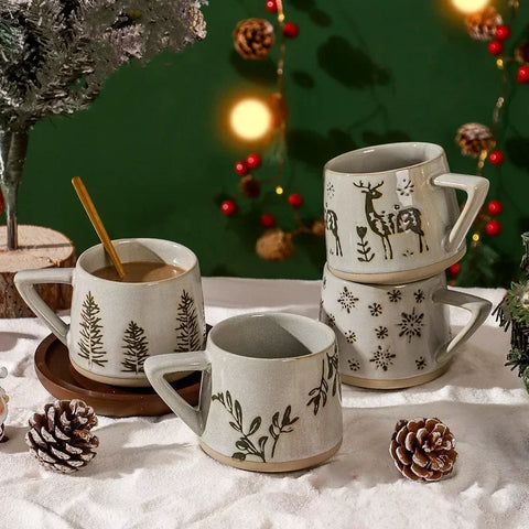 Christmas Gifts Retro Ceramic Coffee