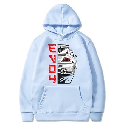 Men Hoodie Harajuku Cartoon Anime Kawaii Car Casual