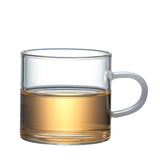 Transparente Glas-Wasser-Tasse, Tee-Milch-Kaffeetasse, Bier-Saft-Getränke-Tasse