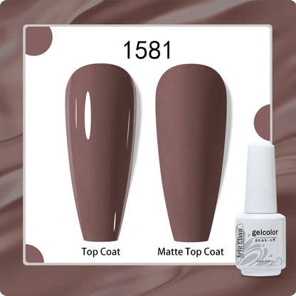 8ml Pure Color Gel Nail Polish Nail Art Manicure Semi Permanent