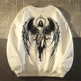 Angel Wings Y2K Sweatshirt Oversized Hip Hop Crewneck