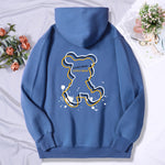 Explore Our Oversized Female Sweatshirt Hoodies Embrace Creativity with Charming Bear Outline Design