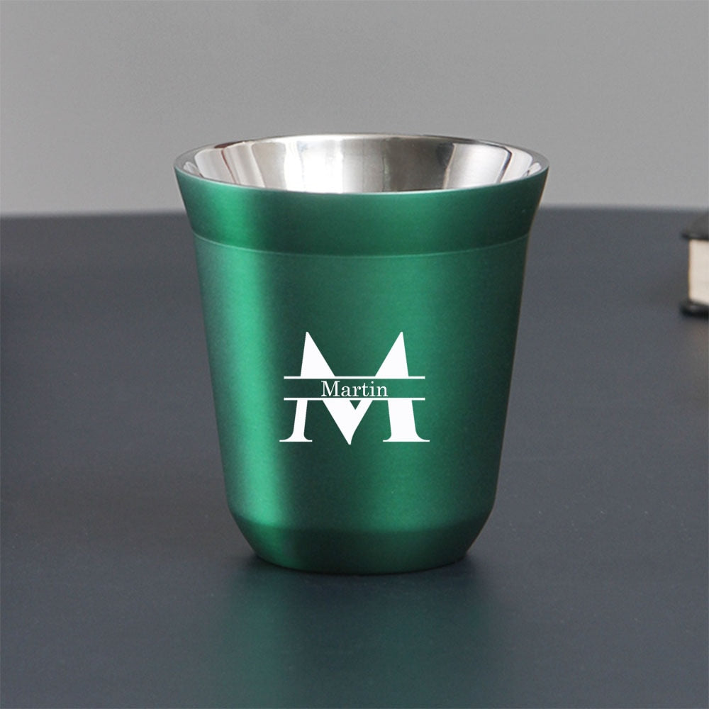 Stainless Steel Espresso Cups Double Wall Insulated Cups Coffee Cup