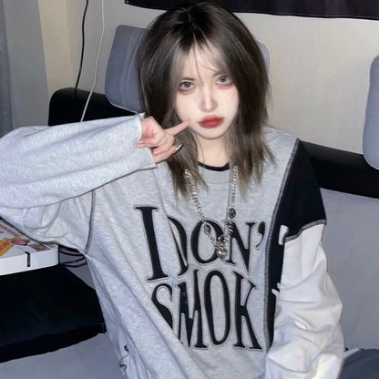 Women Sweatshirt Oversized Pullover Style Korean Fashion