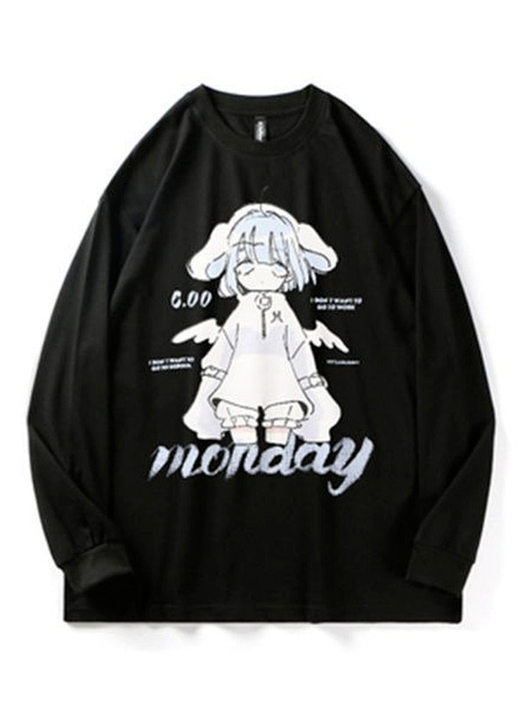 Hoodies Women Japanese Harajuku Cute Cartoon