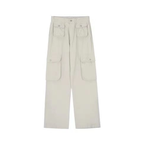 Cargo Pant Y2K Women Pockets Vintage Mid Waist Drawstring