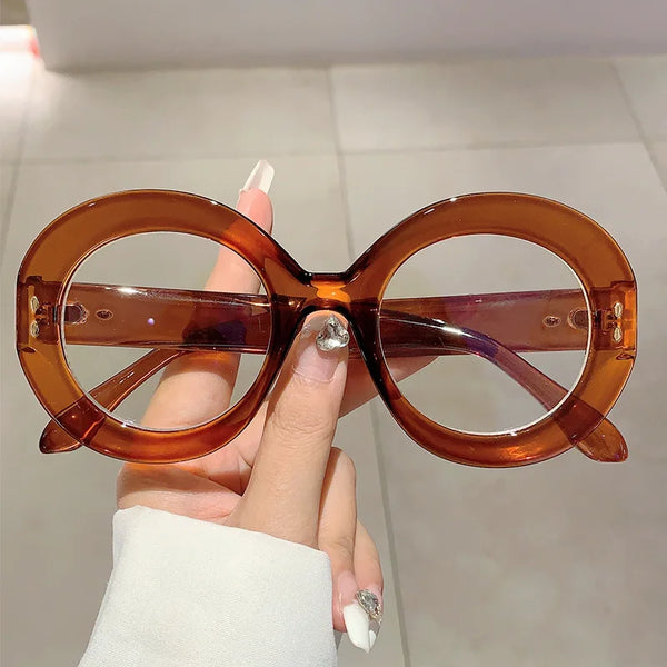 1960s Vintage Style TWIGGY Mod Oversized Round Oval Sunglasses