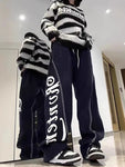 2024 Retro Streetwear Wide Leg Pants Korean Harajuku Fashion