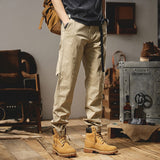 Cargo Pants Straight Mens Military Tactics Casual Cotton Oversize