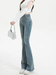 Vintage High Waist Flared Jeans Streetwear Denim