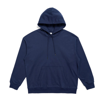 New Hooded Hoodies for Men Thick Fabric, Solid Basic Sweatshirts with Quality Jogger Texture Pullovers