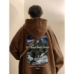 Painting Hoodies Warm Fashion for Men  Pullovers with Hip Hop Loose Casual Style