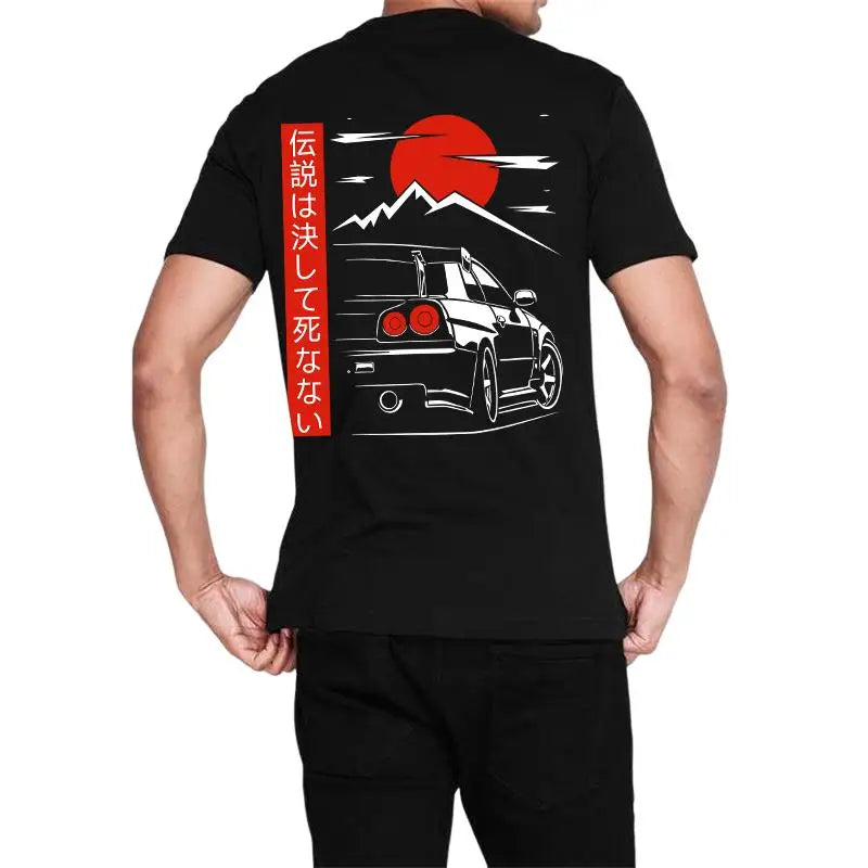 Japanischer Stil Auto JDM T-Shirts Streetwerar