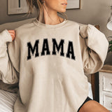 Stylish Mama Varsity Sweatshirt Super Mom Shirt for Mother's Day and Beyond