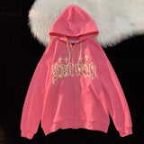 Goth Sweater Y2k Zip Up Hoodie Women Fashion Coats