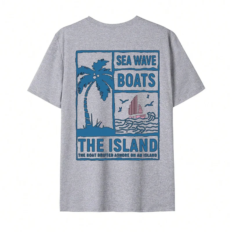 Aesthetic Beach T-Shirt Oversized Summer Surf Vintage Tee Top