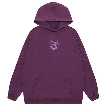 American Vintage Y2K Storm Letter Print Hoodie