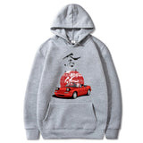 Herren Hoodie Jdm Drift Red Car Fashion Tops Harajuku