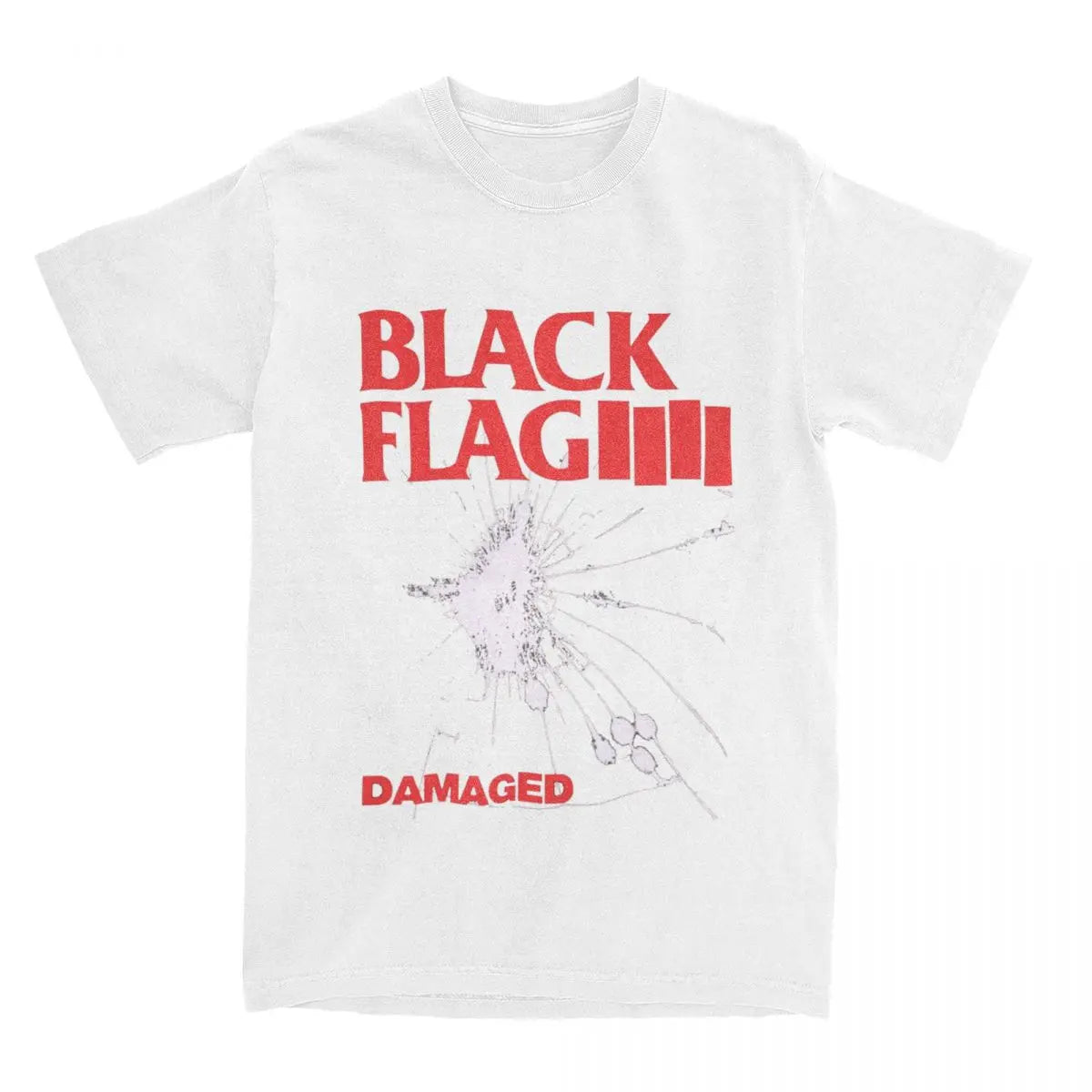 Y2K Design Black Flag Damaged T-Shirts
