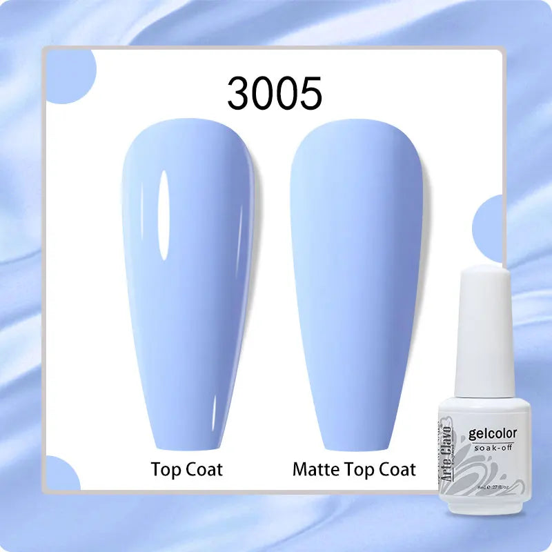 8ml Pure Color Gel Nail Polish Nail Art Manicure Semi Permanent
