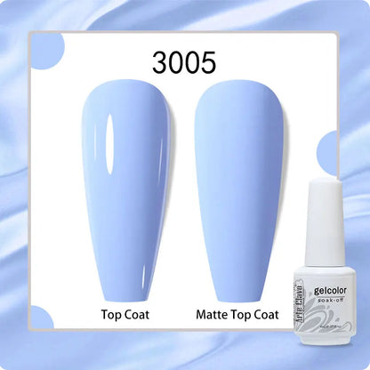 8ml Pure Color Gel Nail Polish Nail Art Manicure Semi Permanent