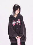 Women's Gothic Star Hoodie Vintage Y2K Harajuku Style