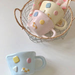 Multi-color Macaron Color Coffee Mug Ceramic Cup Cute Dopamine Three-dimensional