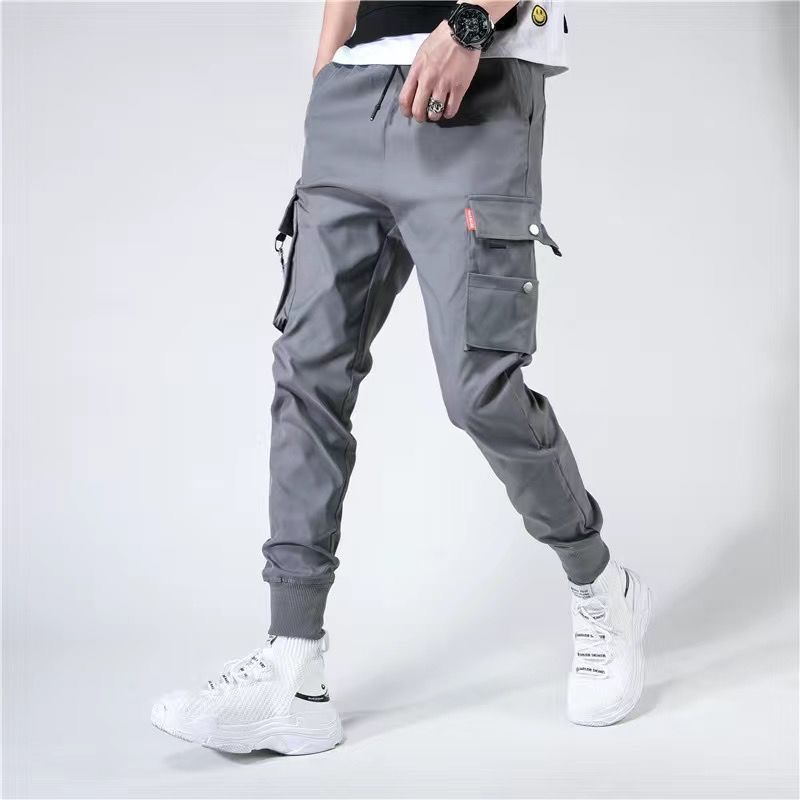 Joggers Cargo Pants for Men Casual Hip Hop Color Sweatpants Streetwear