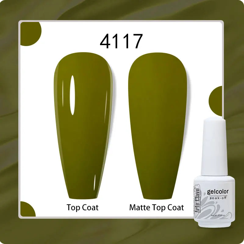 8ml Pure Color Gel Nail Polish Nail Art Manicure Semi Permanent