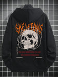 Skeletons Entangled In Thorns Bedruckter Streetwear-Männer-Cartoon-Kreativ-Hoodie