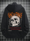 Skeletons Entangled In Thorns Bedruckter Streetwear-Männer-Cartoon-Kreativ-Hoodie