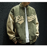 Bomber Retro Print Jacket Suitable For Men