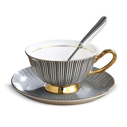 Coffee Cup Saucer Spoon Set Ceramic Mug Tea Cup Cafe