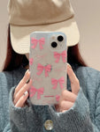 Preppy iPhone Case Personalized Coquette Bow Protective Case