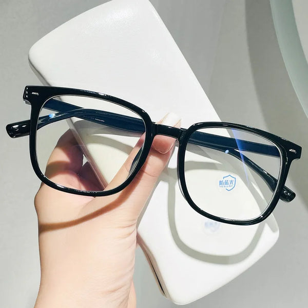 Transparent Anti-Blue Light Round Eyeglasses