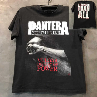 Pantera Pandora Band Rock Metal T-Shirt Women Hip Hop Streetwear