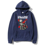 Streetwear Falling in Reverse Cat Graphic Hoodie