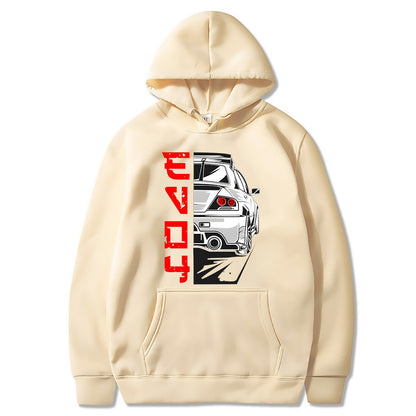 Men Hoodie Harajuku Cartoon Anime Kawaii Car Casual