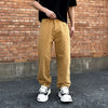 Men's Retro Washed Denim Jeans Hip-Hop Streetwear Loose Fit Pants