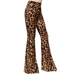 Vintage-Leggings mit Blumen- und Leopardenmuster, hohe Taille, trendige Mode