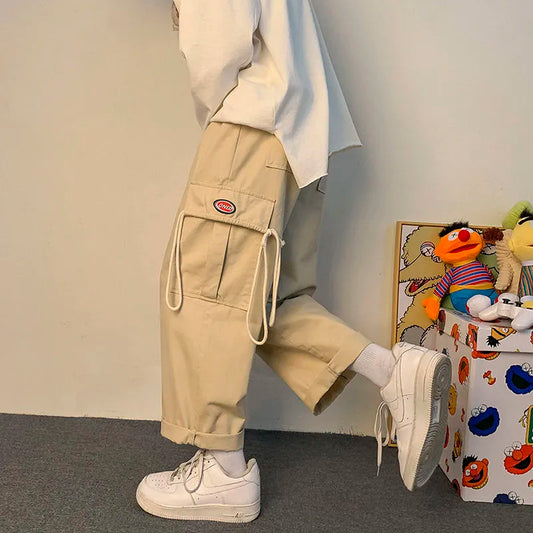 2024 Koreanische Streetwear-Cargohose für Herren