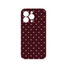 Brown Red Polka Dot iPhone Case Magnetic 2 in 1 12 13 14 15 16
