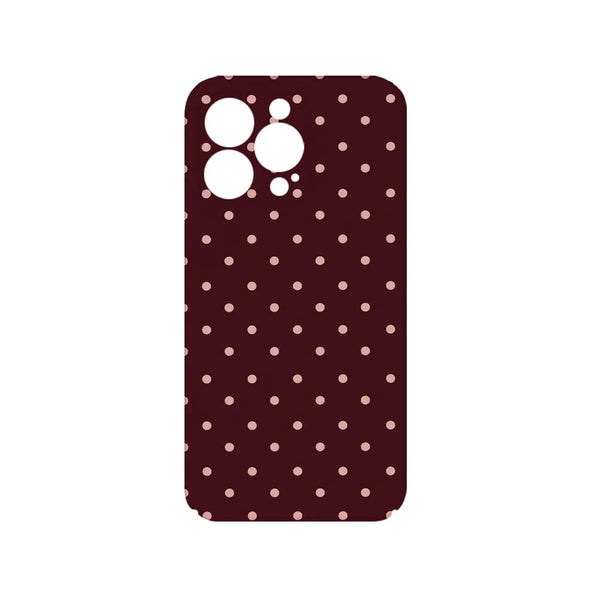 Brown Red Polka Dot iPhone Case Magnetic 2 in 1 12 13 14 15 16