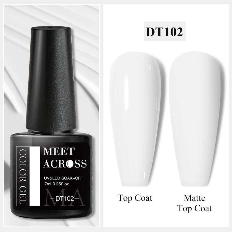 7ml Super Top Coat Gel Nail Base Gel Matte Top Coat Semi-Permanent